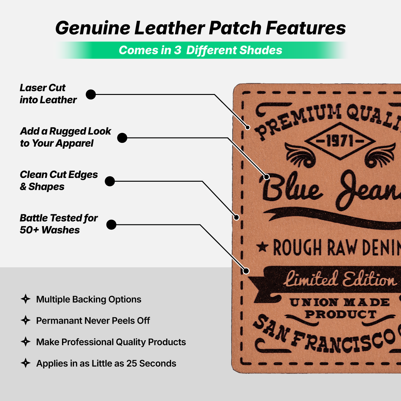 Genuine Leather Patches thumbnail 2